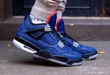 “小阿姆”的 Air Jordan 4 WNTR “ Loyal Blue”超帅上脚图，爱不释脚 货号：CQ9597-401