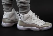 Air Jordan 11 WMNS “ Metallic Silver” 上脚图欣赏货号：AR0715-100  发售日期：2019年11月30日