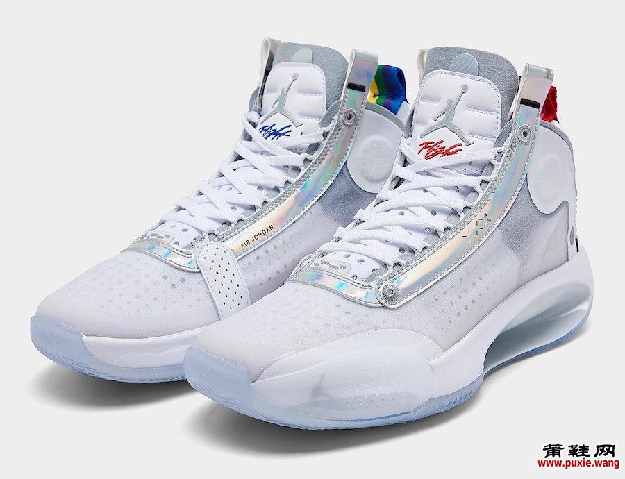 Air Jordan 34 White Iridescent AR3240-101发售日期