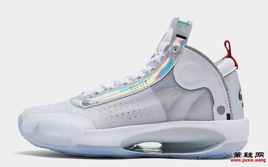 Air Jordan 34 White Iridescent AR3240-101发售日期