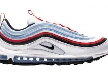 这款Nike Air Max 97蓝红黑搭配，高雅亮眼 货号：CW6986-100