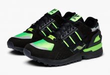黑色和荧光绿色adidas ZX 10000C 货号：EG8964
