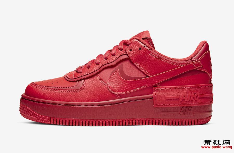 Nike Air Force 1 Shadow University Red CU3012-661发售日期