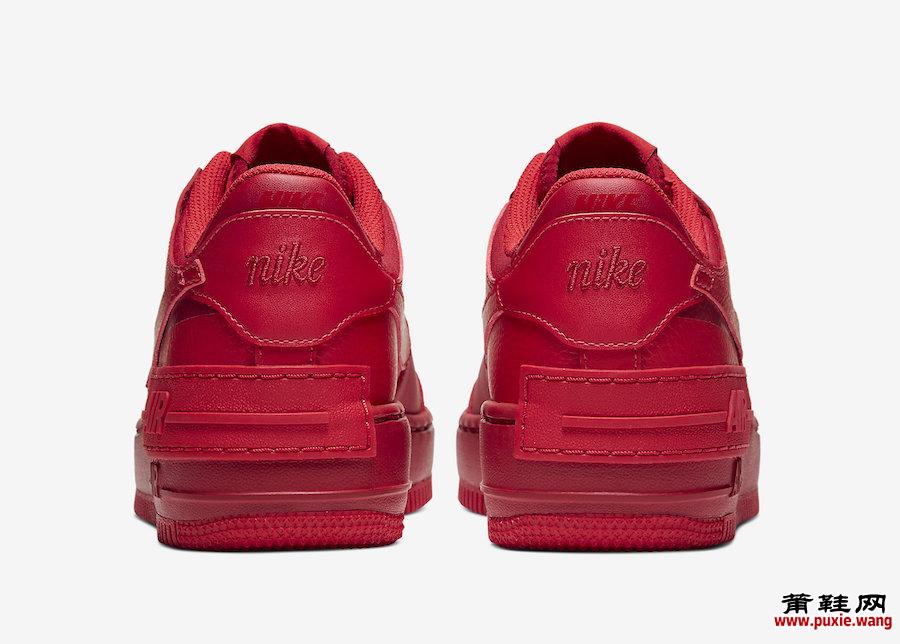 Nike Air Force 1 Shadow University Red CU3012-661发售日期