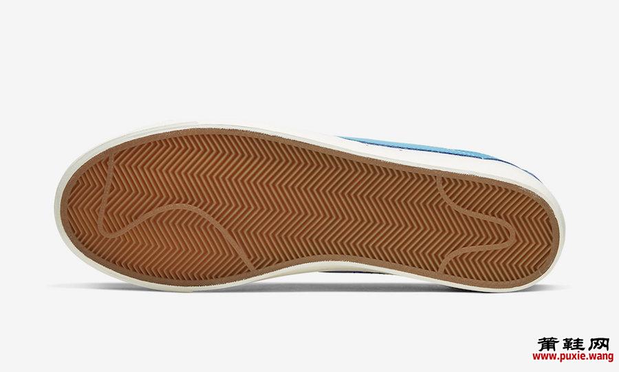 Nike Blazer Low Leather Laser Blue CI6377-104发售日期信息