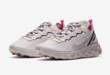 Nike React Element 55发售'Platinum Violet' 货号：CW2369-001