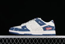 Nike Dunk Low Supreme-弹幕蓝牛仔 周年高端定制 低帮休闲板鞋 FC1688-194