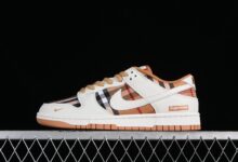 Nike SB Dunk Low Supreme联名-格子布配色 SB低帮休闲运动滑板板鞋 SU1853-513