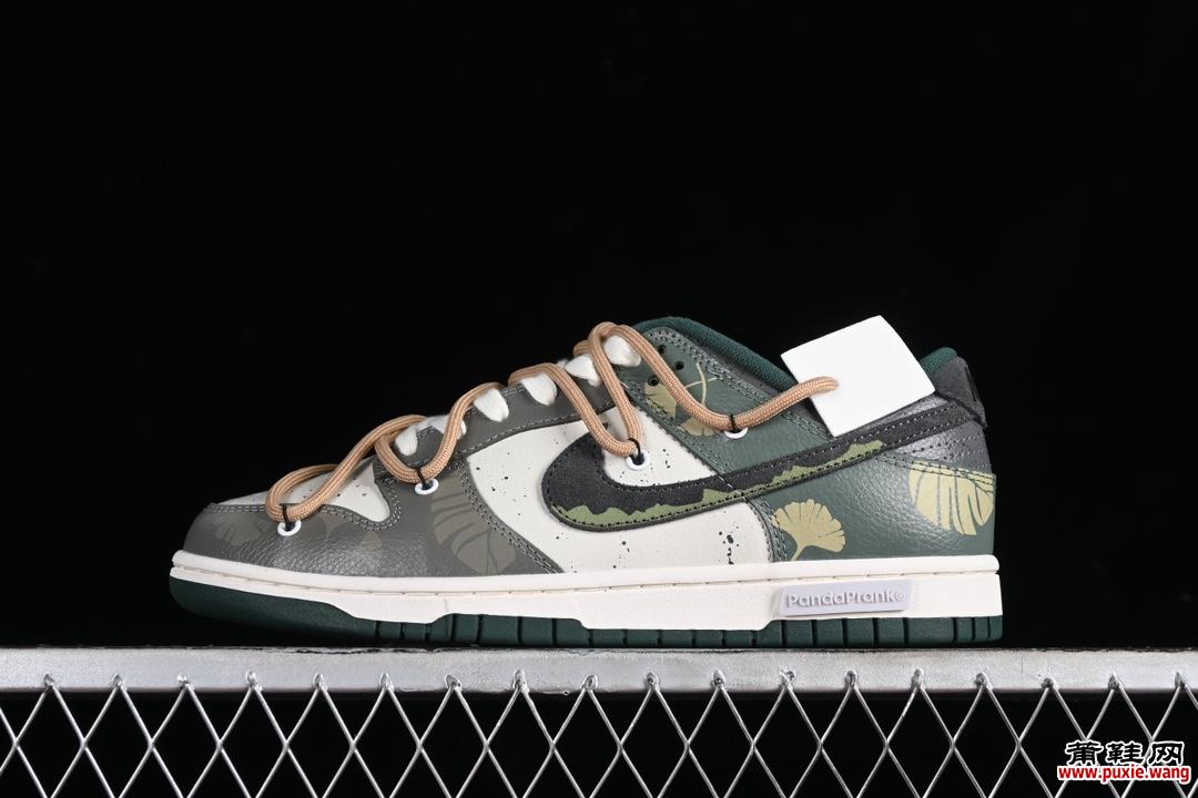 Nike Dunk Low 熊猫恶作剧 丛林穿越-绿野浮渊 米棕绿 板鞋 FD0350-133