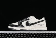 Nike SB Dunk Low LV联名-米黑牛仔 周年高端定制 低帮休闲板鞋 JH8310-946
