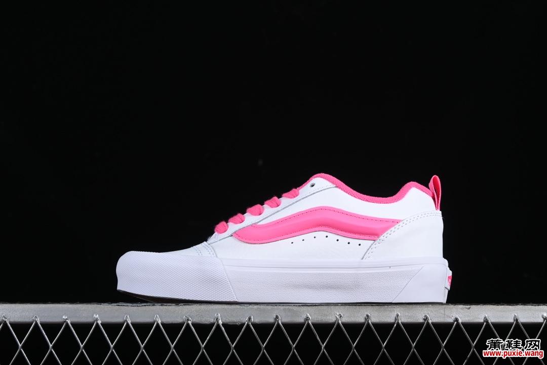 Vans Knu Skool 范斯官方 皮面白粉色 面包鞋 VN0A5DF0O96
