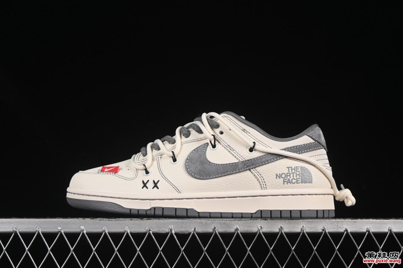 耐克Nike SB Dunk Low北面联名绑带米白灰勾周年定制板鞋深度解析