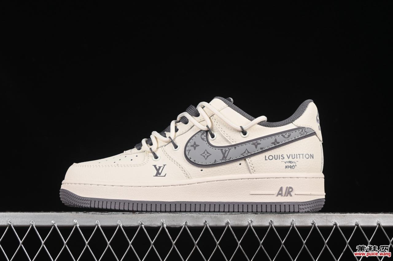 Nike Air Force 1'07 Low LV联名 灰勾抽绳 空军一号低帮休闲板鞋 DM6868-067