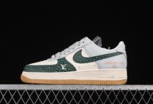 Nike Air Force 1'07 Low LV联名「绿石纹生胶」深度解析：矿物美学与顶奢工艺的硬核共生