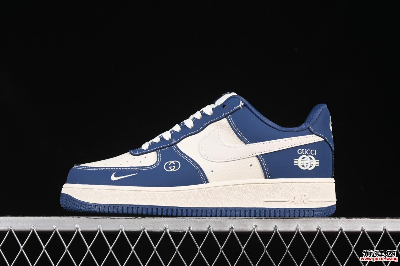 Nike Air Force 1'07 Low 古驰联名「海涛蓝」深度解析：顶奢蓝血基因与街头霸权的破圈实验