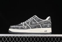 Nike Air Force 1'07 Low LV联名「黑牛仔」深度解析：顶奢工艺与街头基因的暴力融合