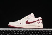 Air Jordan 1 Low AJ1 情人节限定 红樱桃 高端定制款 XX3168-520