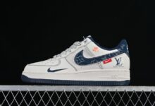 Nike Air Force 1'07 Low LV联名 黑线蓝牛仔 空军一号低帮休闲板鞋 YX5066-345