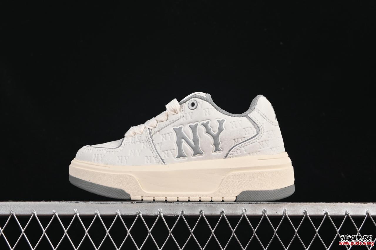纽约洋基队MLB老花厚底板鞋3ASXE035N50GRS发售！4.5cm隐形增高+重工刺绣