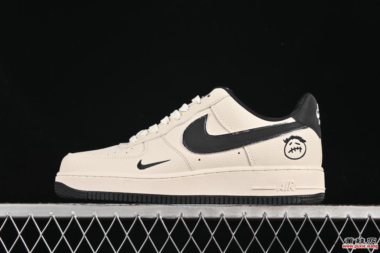 Nike空军一号DF0188-072鬼脸板鞋：原楦工艺+全码覆盖 | 米黑潮搭