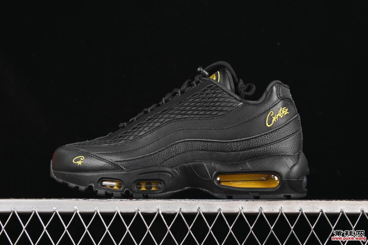 Nike Air Max 95联名跑鞋FB2709-003：外贸专供复刻黑黄配色