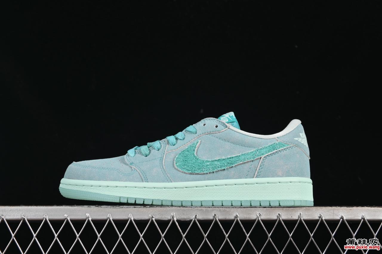 Air Jordan 1 Low 水洗青釉配色 低帮休闲板鞋 夏日清凉设计 多尺码选择 HQ8111-300