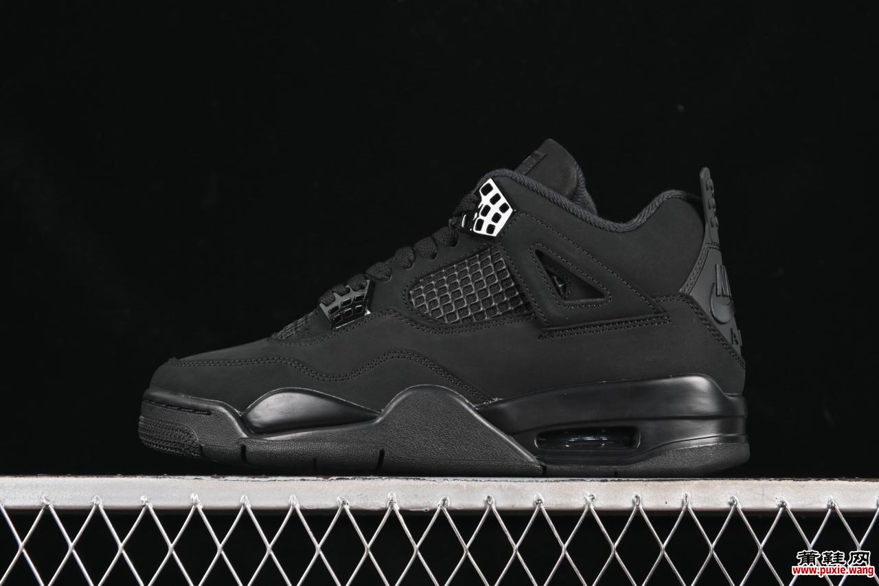 2025 Air Jordan 4 Retro 'Black Cat' 复刻版 AJ4乔4黑猫 FV5029-010 - 忠实原版 Nike Air鞋跟全尺码