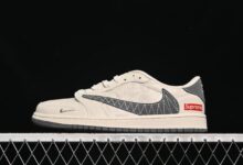 三方联名AJ1 Low XS2025-050发售：米白暗花+军事蓝重构千禧基因