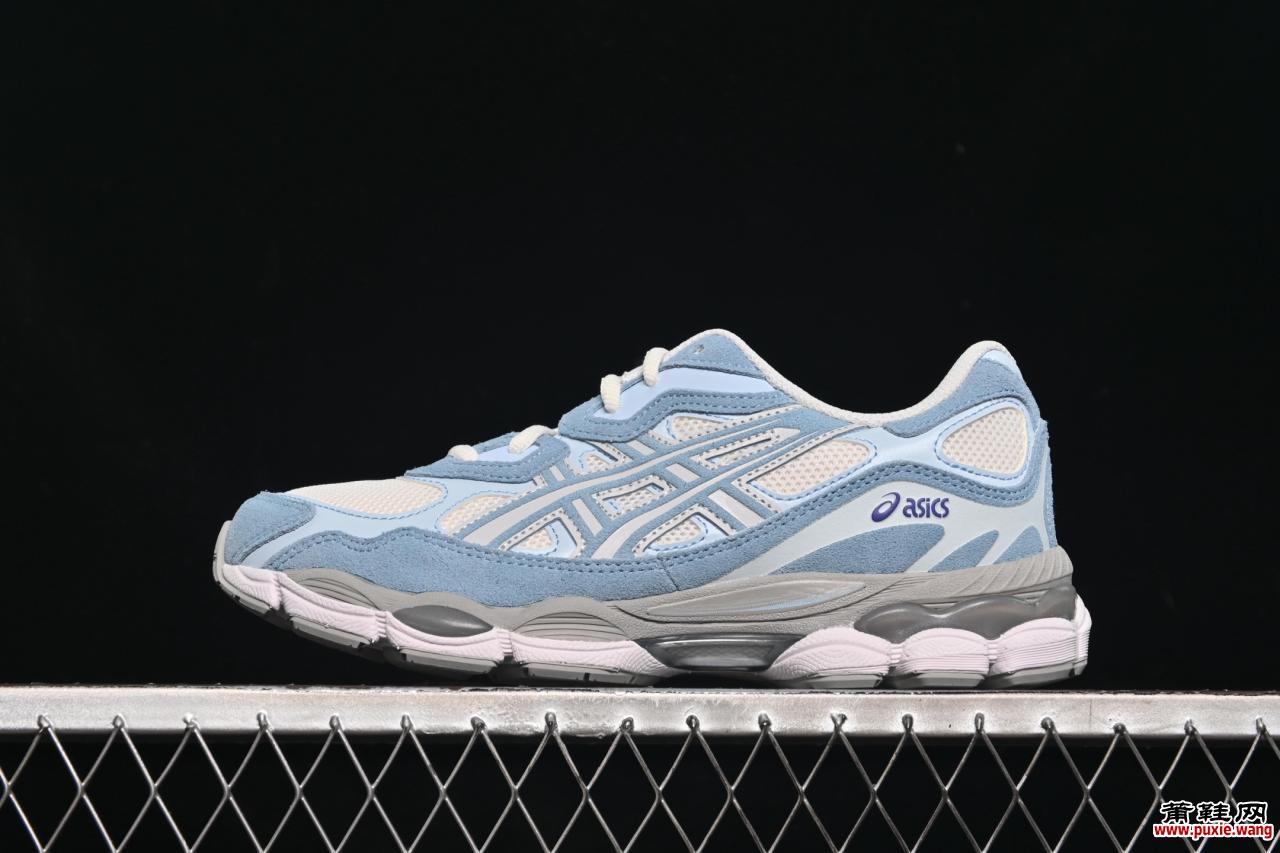 亚瑟士Gel-NYC纽约复古跑鞋：麂皮网布拼接+全掌GEL缓震 防偏移鞋楦设计