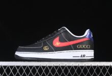 Nike Air Force 1'07 Low 古驰联名黑红勾板鞋：奢华重塑经典，细节诠释联名魅力