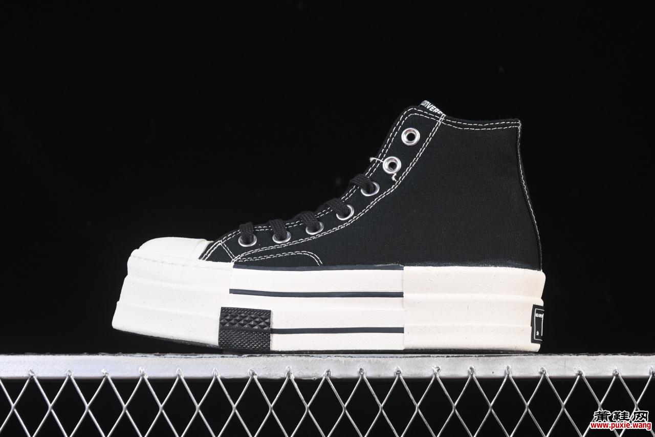 Rick Owens Drkshdw x Converse Chuck 70 联名厚底高帮帆布鞋：暗黑时尚与经典碰撞