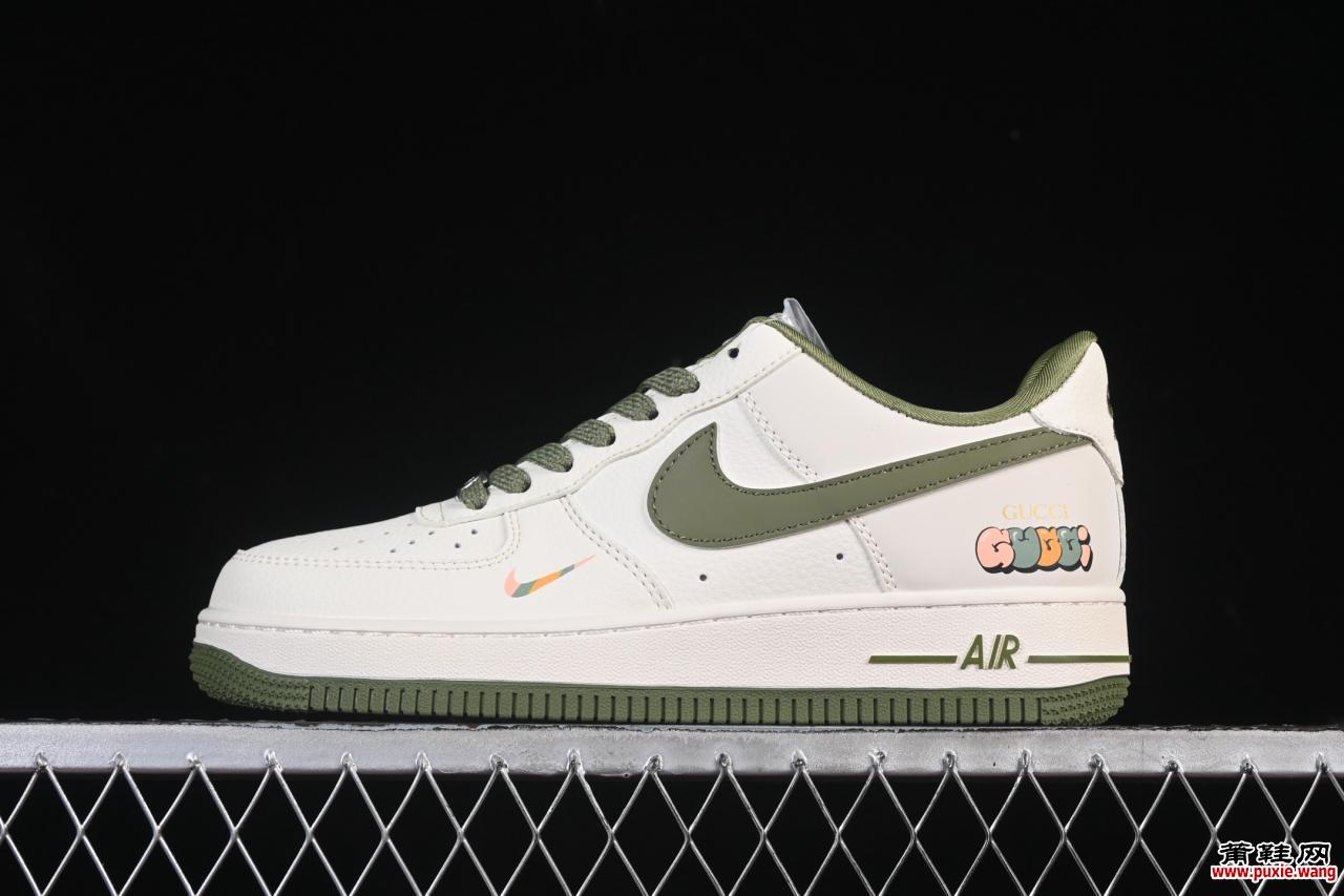 Nike Air Force 1'07 Low 古驰联名米军绿多彩板鞋：原楦工艺与定制五金，重塑奢华潮流新标杆