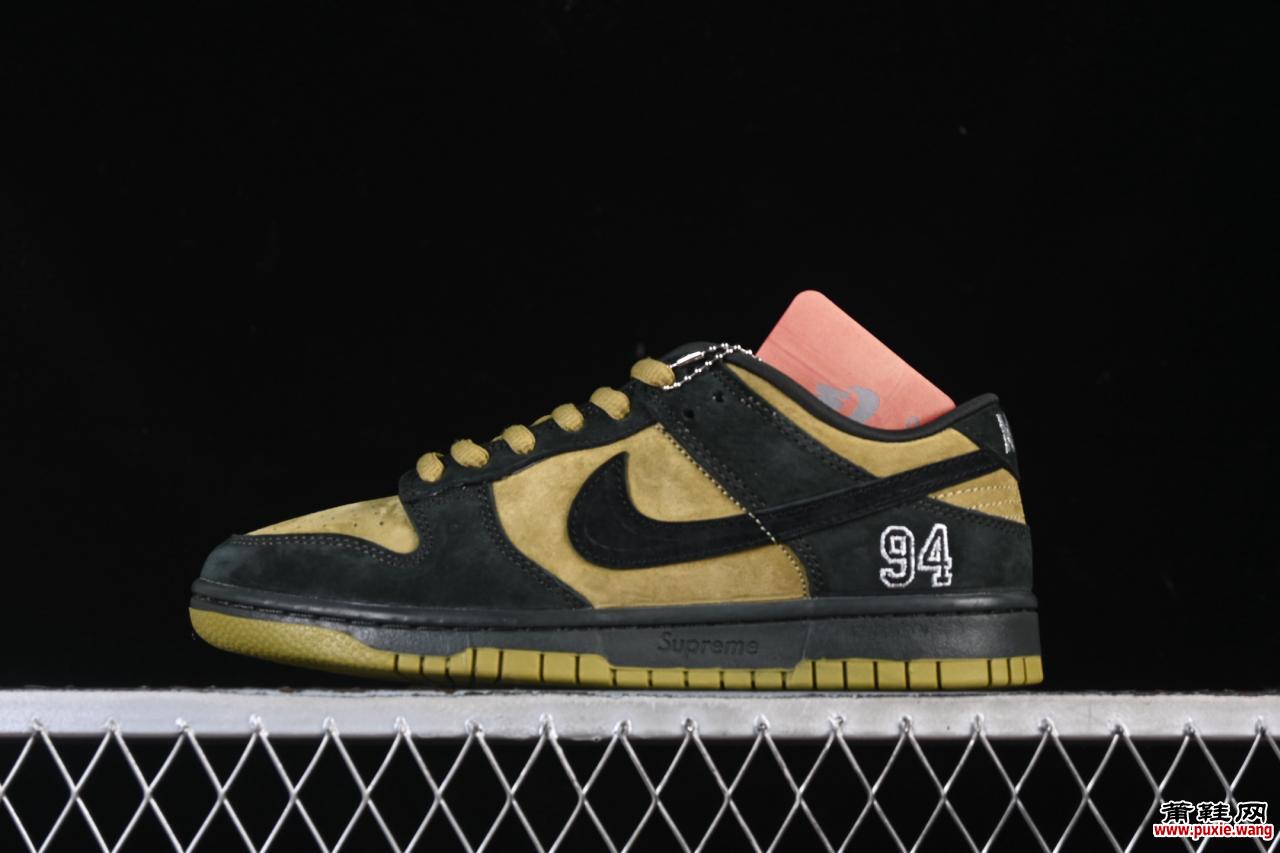Supreme x Nike Dunk SB联名款低帮滑板鞋 HQ8487-300 棕黄配色限量发售 全尺码覆盖潮流必备
