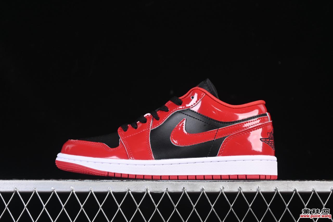 Air Jordan 1  Low漆皮黑红板鞋深度评测 莆田鞋网购指南与正品细节对比