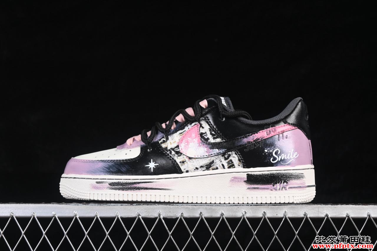 Nike Air Force 1 暗夜星芒手绘涂鸦款：叛逆美学如何重塑经典，从设计到穿搭全解析