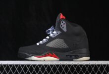 SoleFly x Air Jordan 5 Retro AJ5 乔5迈阿密狼灰 IU0734-001这双AJ5的麂皮